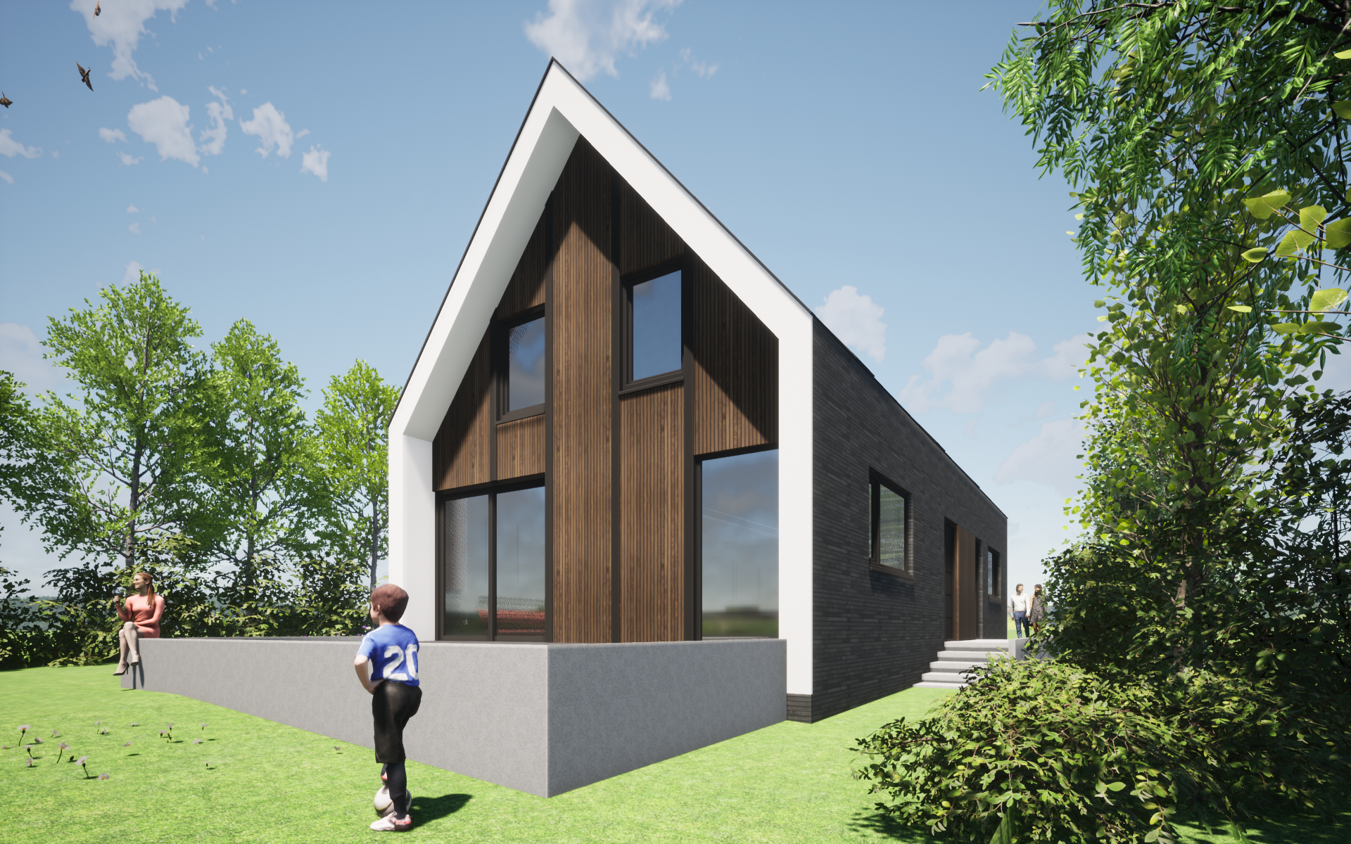 schuurwoning modern architectuur ontwerp 1